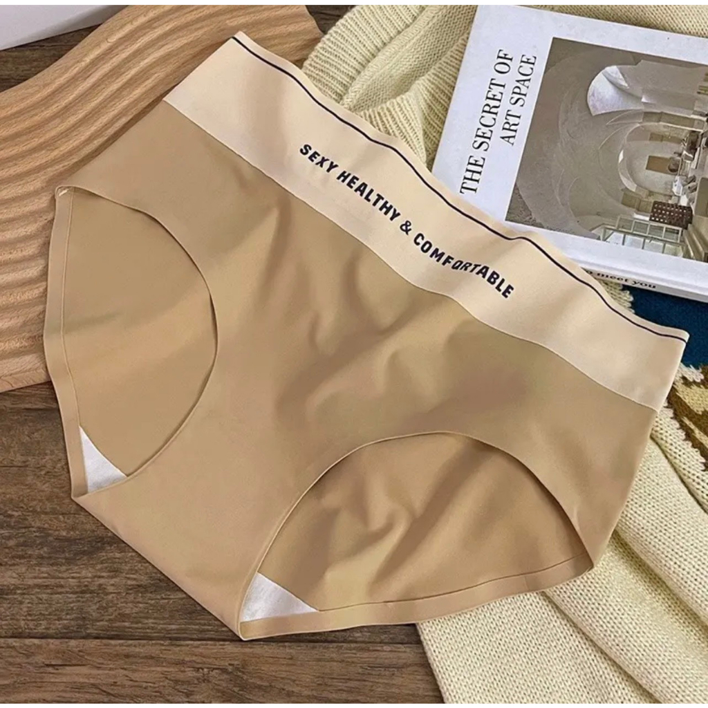Set 5 Quần Lót Nữ Đúc Su Lạnh Cạp Cao Tàng Hình Thoáng Mát Không Lộ Viền M74
