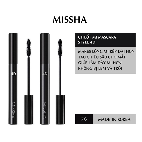 Chuốt Mi MISSHA 4D Mascara 7g
