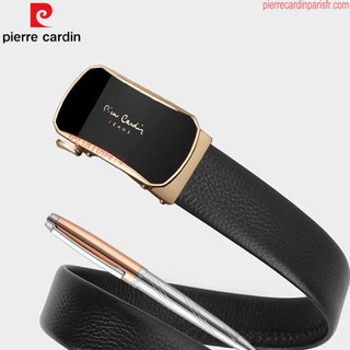 Thắt lưng da bò nam Pierre Cardin chính hãng dây da bò xịn khóa kéo tự động PCJ1017