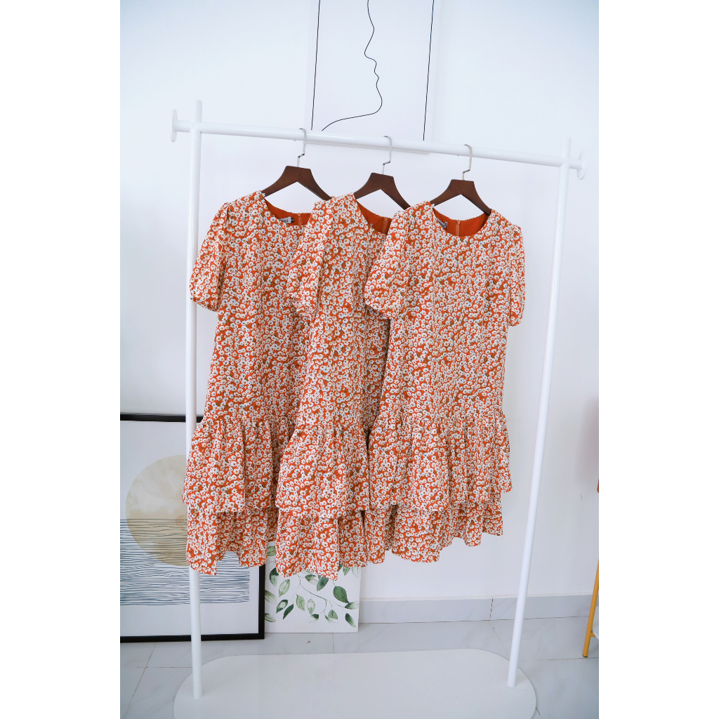 Jenny Le - Đầm suông nhúng 2 tầng - Labela Dress phiên bản tay ngắn JL141