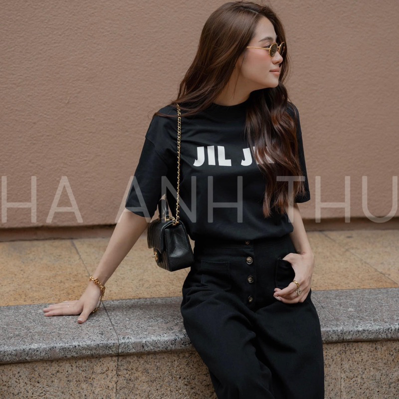 Áo Thun In Chữ JIL JIL Thiết Kế - Hàng Loại 1
