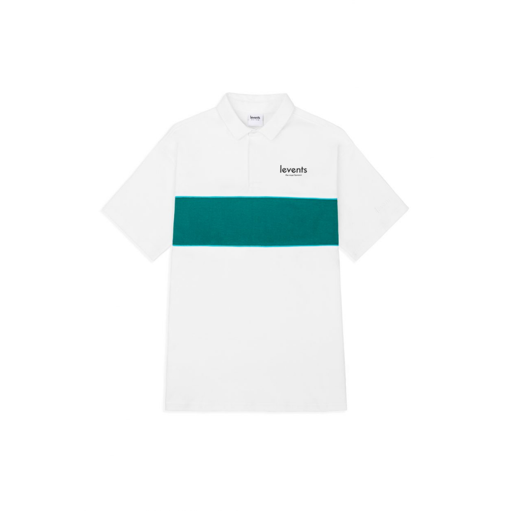 ÁO POLO IN CHỮ ,TRẮNG PHỐI XANH UNISEX TRẺ TRUNG