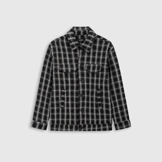 [MUA 2 GIẢM 20%] Áo khoác ROWAY chất liệu dạ tweed cao cấp | Dạ ô đen