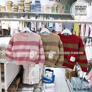 Áo len Lullaby cổ tròn dày ấm