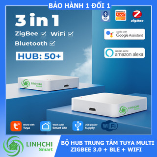 Bộ điều khiển trung tâm hub Tuya multi Zigbee 3.0 + Bluetooth (BLE) + WIFI Chính hãng