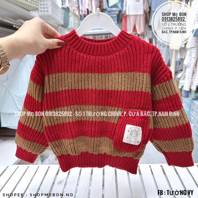 Áo len Lullaby cổ tròn dày ấm