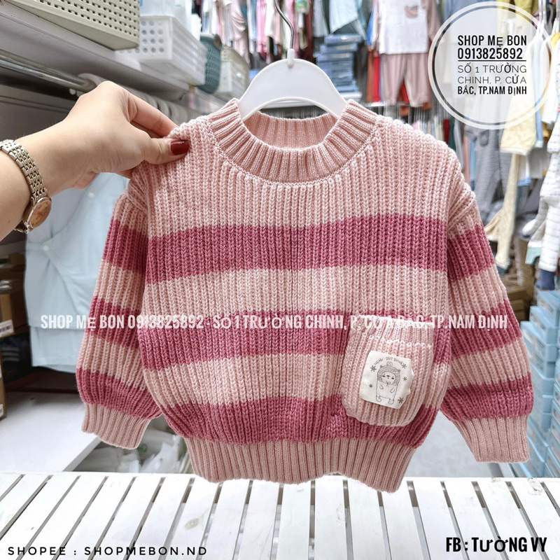 Áo len Lullaby cổ tròn dày ấm