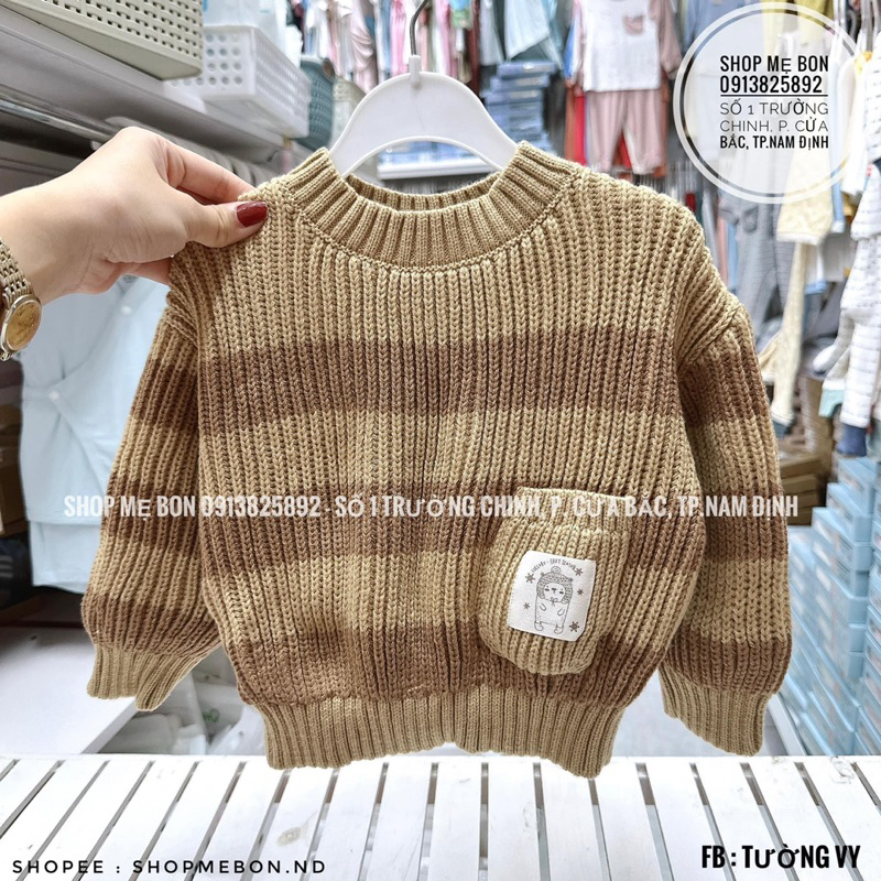 Áo len Lullaby cổ tròn dày ấm