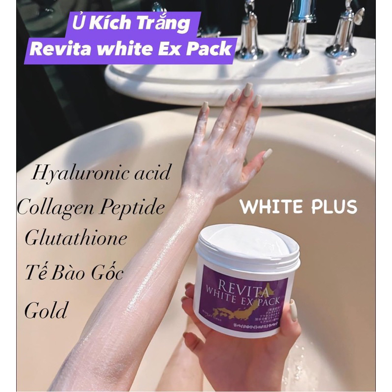 Mẫu Tím Bản Mới Revita White Ex Pack⭐ Ủ Trắng Sữa Chua Nhật Bản Balinese Yoghurt Pack chứa AHA 500g