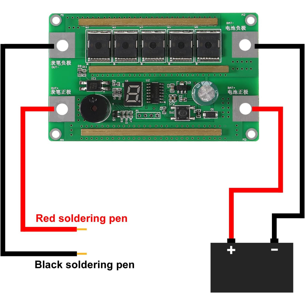 Mạch hàn cell pin, hàn điểm 12V _ 18650 26650 spot welder