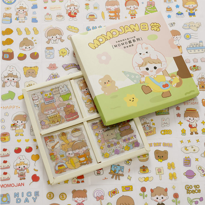 Sticker Cute Trang Trí Dán Tập Vở 🌟FREESHIP🌟Miếng Dán Sticker Siêu Dễ Thương