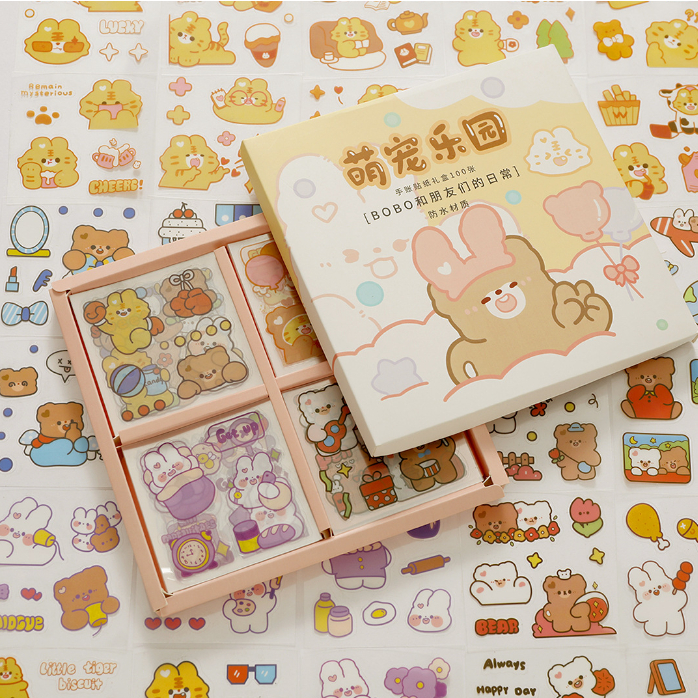 Sticker Cute Trang Trí Dán Tập Vở 🌟FREESHIP🌟Miếng Dán Sticker Siêu Dễ Thương