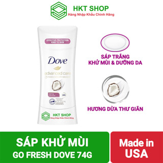 Lăn khử mùi nữ Dove dạng sáp hương dừa Go Fresh Caring Coconut 74g - HKT Shop