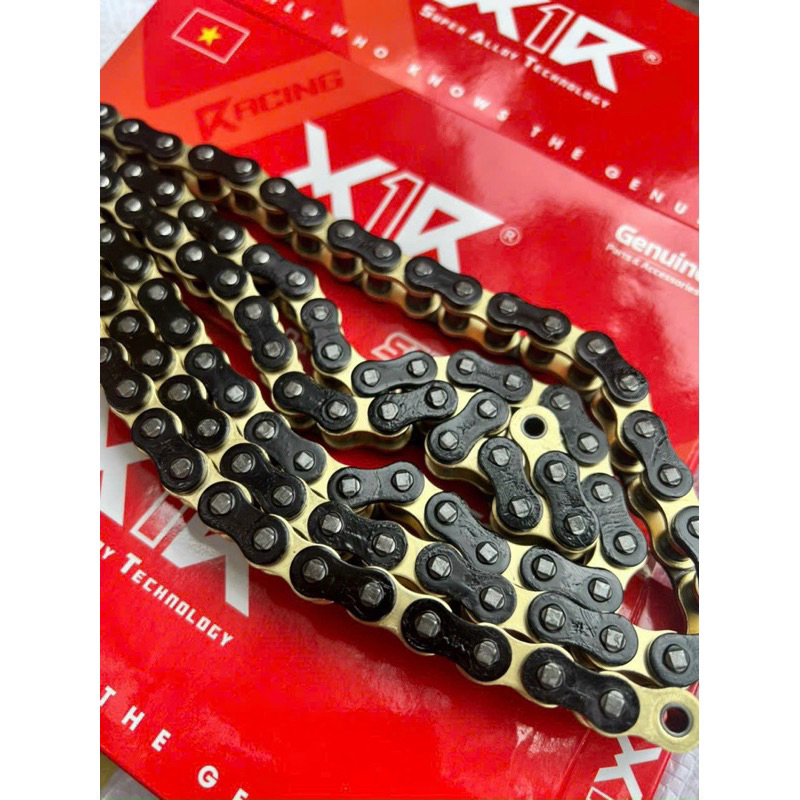 Sên X1R vàng đen 10li dài 124 mắt và 132 mắt