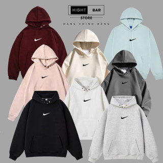 Áo Hoodie Nike Swoosh Thêu Full Vải Nỉ Bông Dày Dặn, Hàng Cúc Bấm  Chuẩn Đẹp, Form Rộng I Hình Hight Bar Store