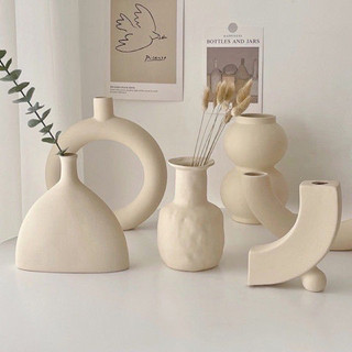 Lọ gốm sứ nhiều hình dạng phong cách bắc âu | coquin decor