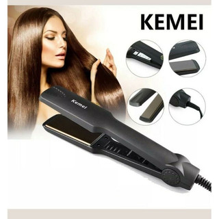 Máy ép tóc kemei chính hãng uốn duỗi tóc 4 mức nhiệt dễ dàng sử dụng tại nhà