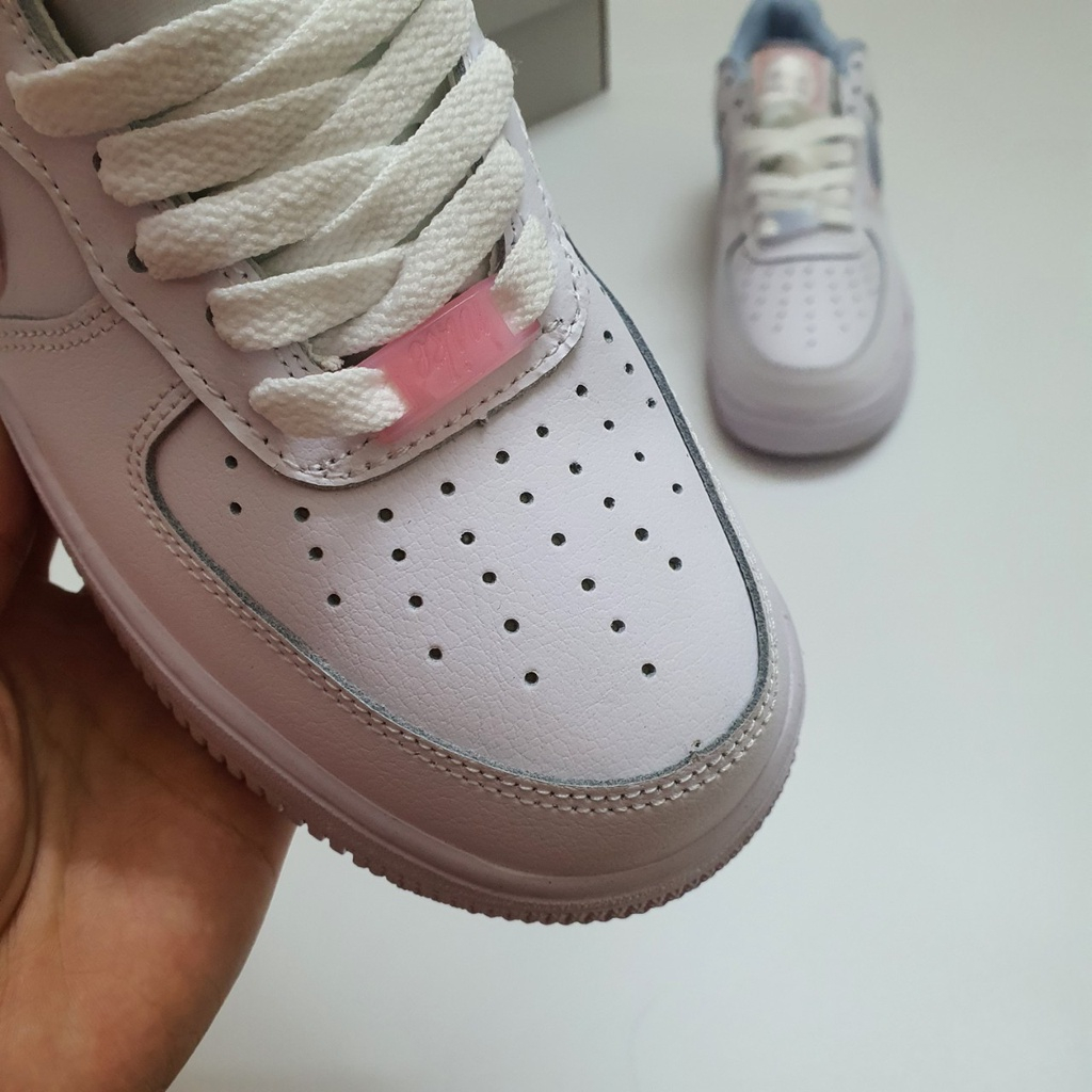 Giày af1 lv8 Air Force 1 Low Double Swoosh Light Armory Blue, Giày AF1 Xanh Hồng Cho Nữcao cấp  Full Bill Box | BigBuy360 - bigbuy360.vn