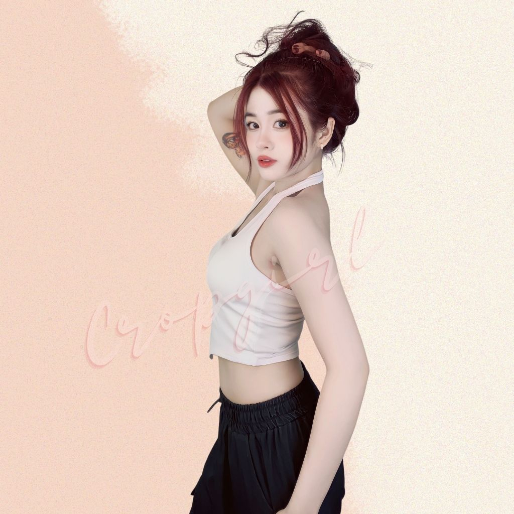 Áo yếm hở lưng nữ có mút ngực CROPGIRL thiết kế vạt nhọn hack eo dáng áo croptop ôm body tôn dáng chất vải mềm mại C20 | BigBuy360 - bigbuy360.vn