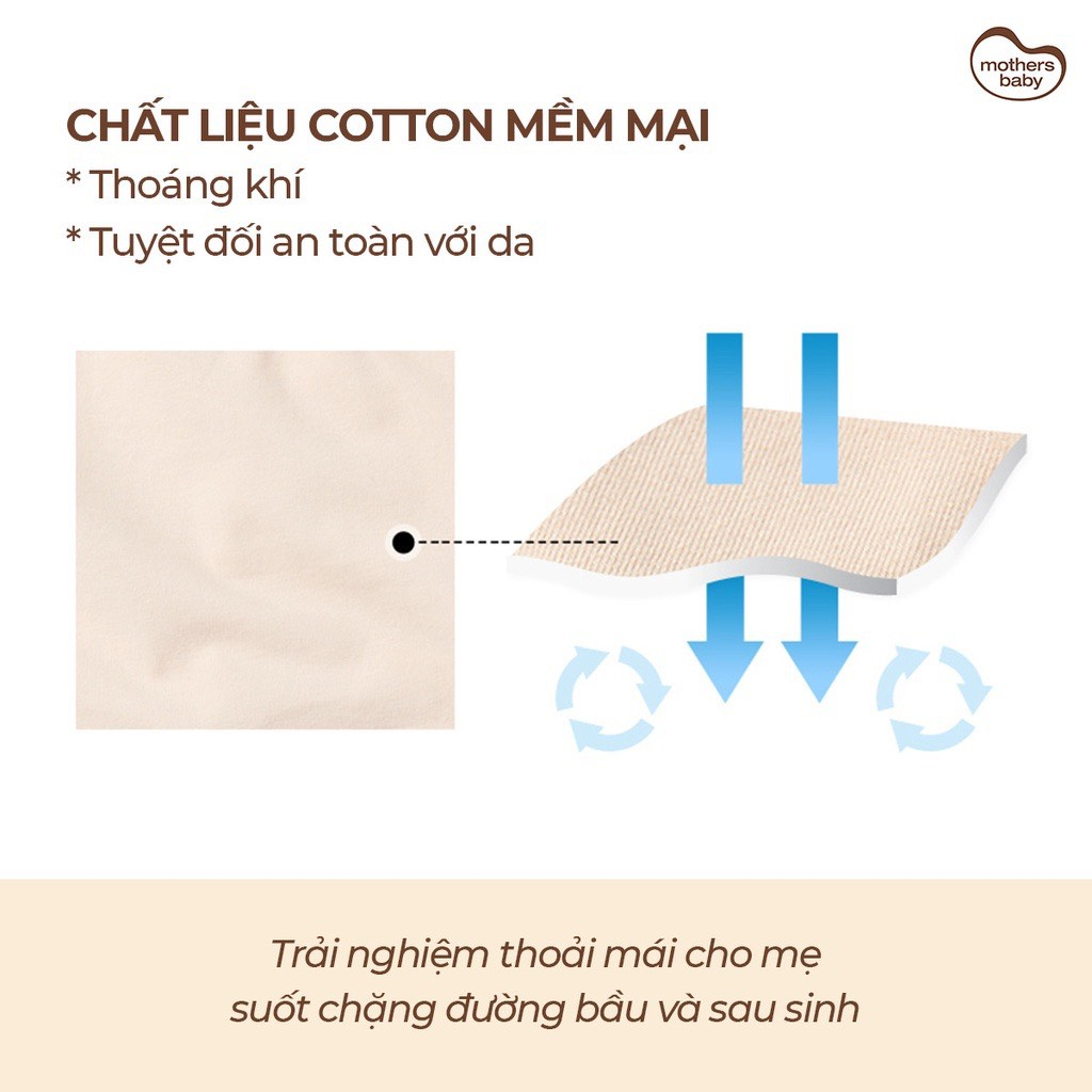 Áo Lót Bầu Sau Sinh Cho Con Bú, Chống Chảy Xệ, Chất Liệu Cotton Cao Cấp - Thương Hiệu Mothersbaby Hàn Quốc