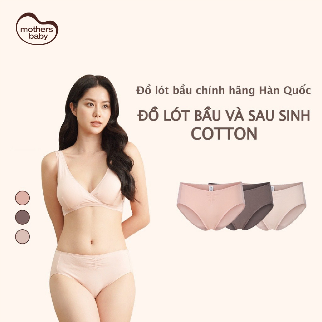 Bộ Quần Áo Lót Bầu Sau Sinh Chất Liệu Cotton Cao Cấp - Thương Hiệu Mothersbaby Hàn Quốc