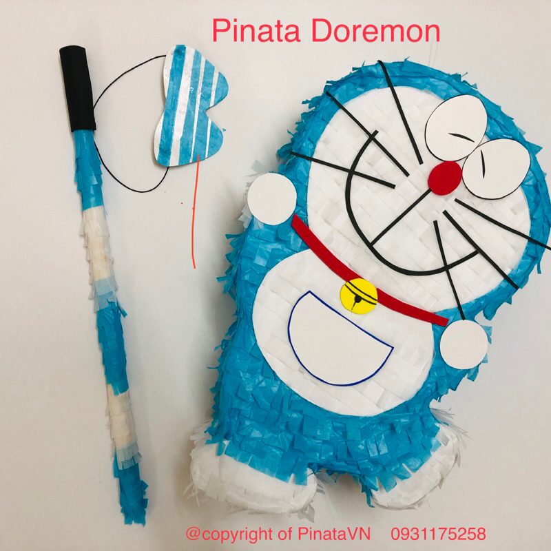 Pinata đập kẹo Doremon Quà tặng sinh nhật cực vui dành cho bé