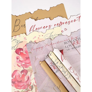 Tập 20 tờ Giấy bóng lụa gói hoa ,hộp quà in 3D cao cấp 2 mặt bản rộng 58cm×56cm hàng nhập khẩu_LM80