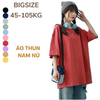 Áo thun nam nữ 40-105kg cổ tròn Sói Store thun TC co giãn 4 chiều form rộng 10 màu