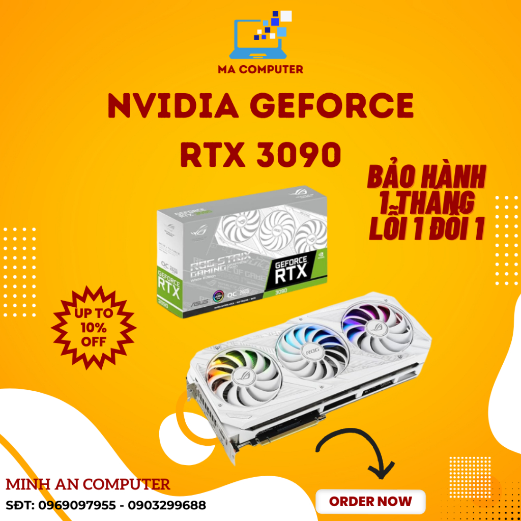 Vga 3090 Asus Rogtrig White
