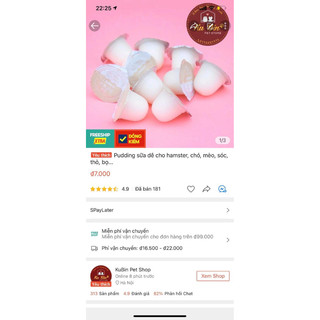 Pudding sữa dê cho hamster, chó, mèo, sóc, thỏ, bọ...