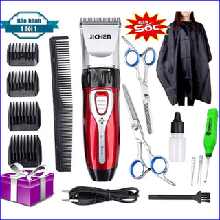 Tông Đơ Cắt Tóc Tạo Kiểu Cắt Tỉa Chuyên Dụng JC- 0817, Máy Hớt Tóc Nam Người Lớn Trẻ Em Đa Năng Kèm Cữ Lược Sạc FERADO