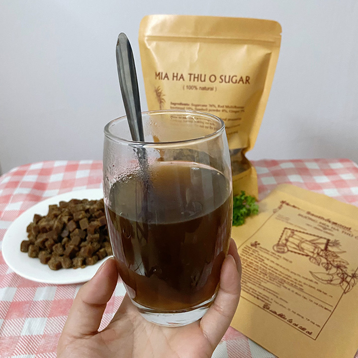 Đường Mía Hà Thủ Ô Nguyên Liệu Hoàn Từ Thiên Nhiên, Đường Nâu Tinh Luyện Giúp Đen Tóc Đẹp Da