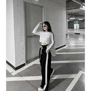 Bộ thể thao nữ 3 sọc DAS phong cách Basic dạo phố