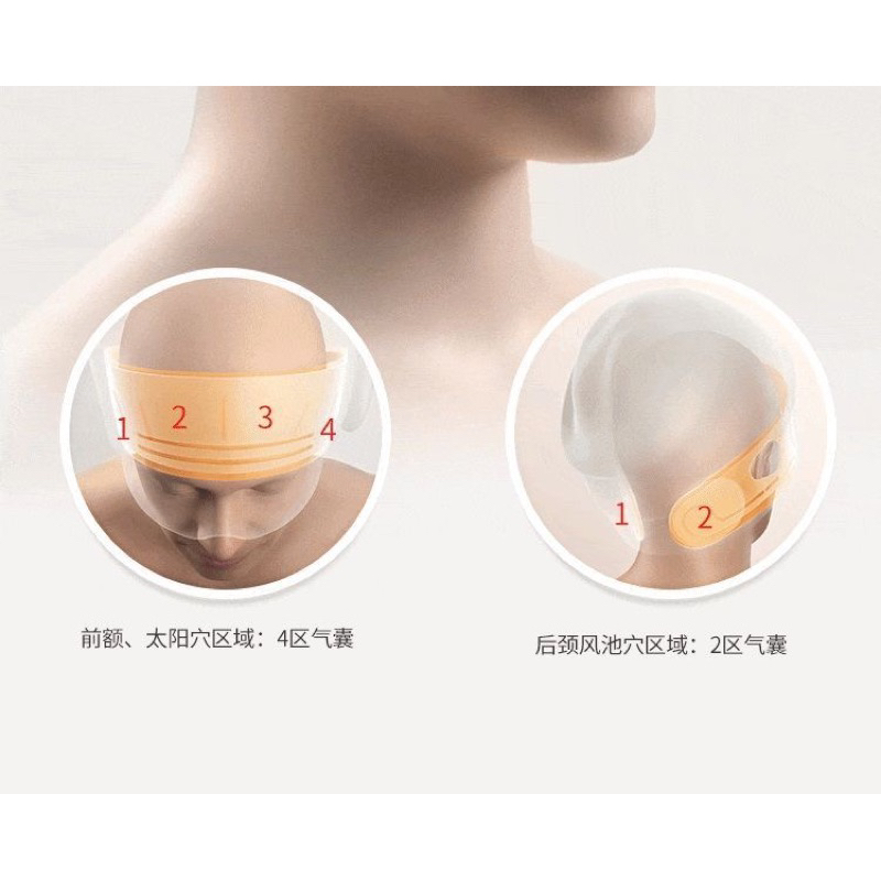 CHÍNH HÃNG - MŨ MASSAGE ĐẦU GÁY MẮT USKI CAO CẤP - CÁO ĐEO NƠ