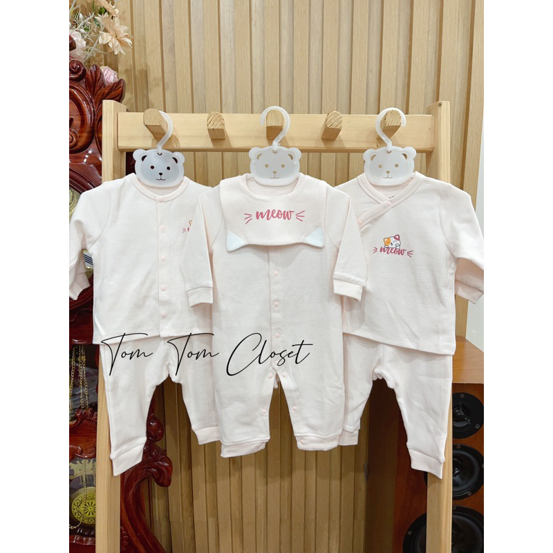 La Pomme Set sơ sinh mèo hồng  AW2023