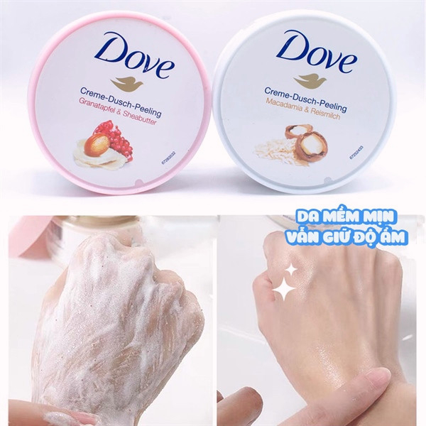 CHÍNH HÃNG 100%- Tẩy Tế Bảo Chết Toàn Thân DOVE Exfoliating Body Polish/ Tẩy Da Chết DOVE Body - bản Đức