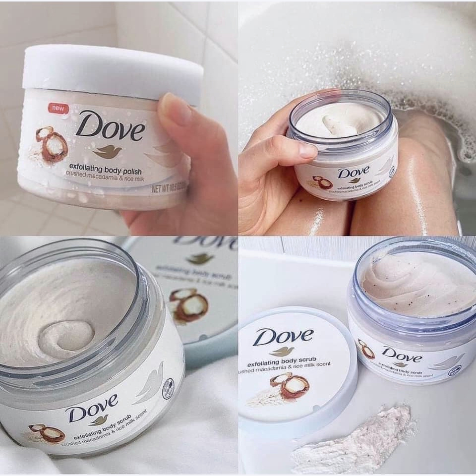 CHÍNH HÃNG 100%- Tẩy Tế Bảo Chết Toàn Thân DOVE Exfoliating Body Polish/ Tẩy Da Chết DOVE Body - bản Đức