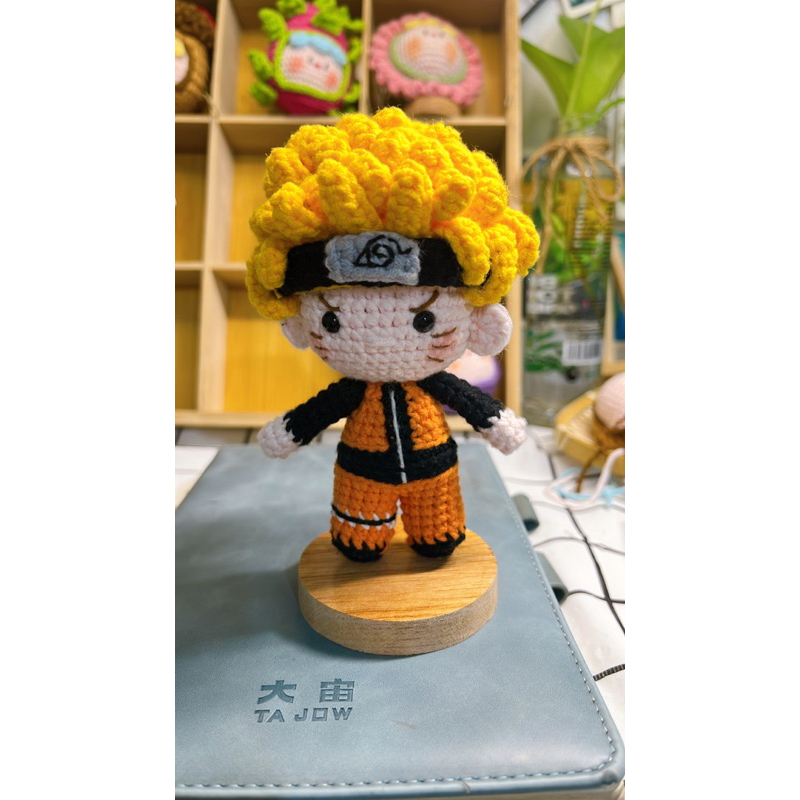 Móc khóa Naruto bằng len cotton milk 125gr