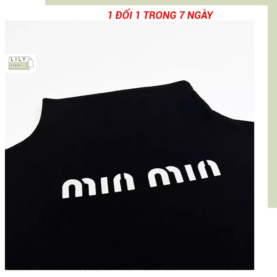 Áo croptop nữ cổ cao LILY, vải bozip co giãn 4 chiều ôm body tôn dáng in hình họa tiết CRT25