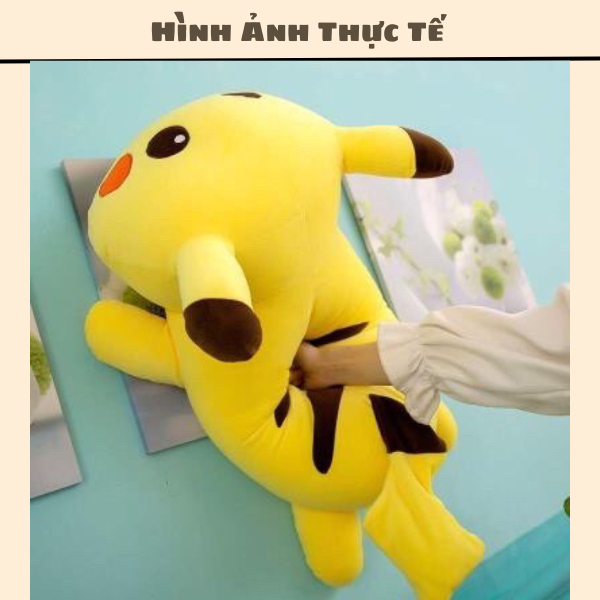 Gấu bông gối ôm PIKACHU 45 Cm❤️ Giá Xưởng ❤️ vải nhung nì ngộ nghĩnh siêu đáng yêu gấu bông dễ thương tại A Chubby Shop