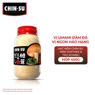 Hạt nêm nấm shiitake và tảo kombu chinsu 450 gram