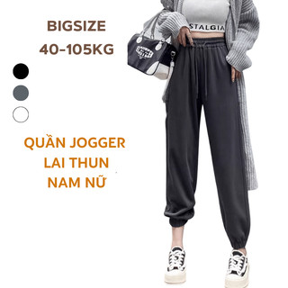 BIGSIZE 40-100kg Quần Jogger lai thun Nam Nữ thời trang unisex thể thao năng động