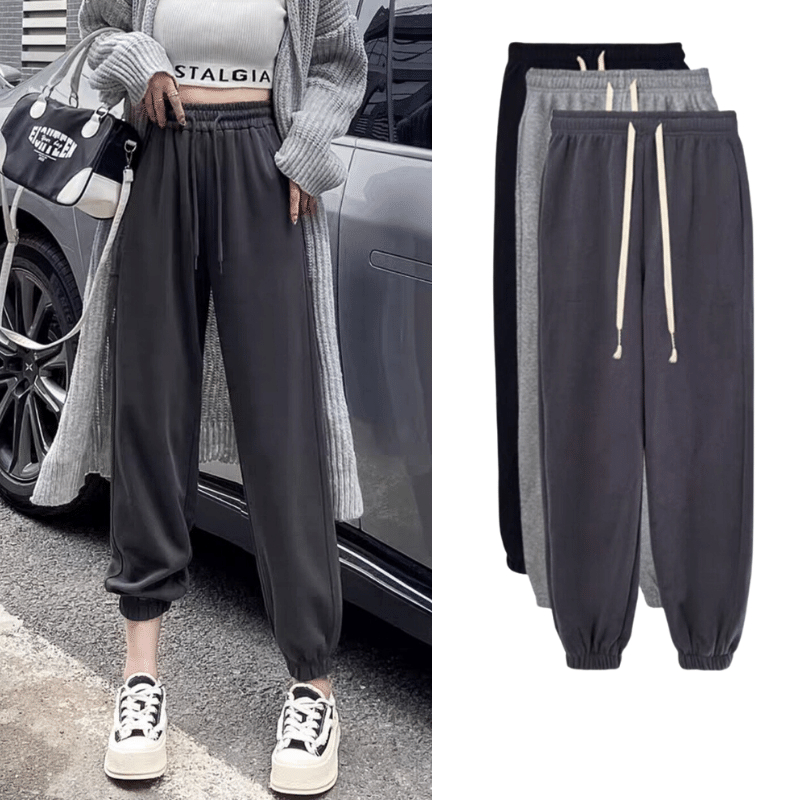 BIGSIZE 40-100kg Quần Jogger Nam Nữ Unisex Sói Store lai thun phong cách trẻ trung