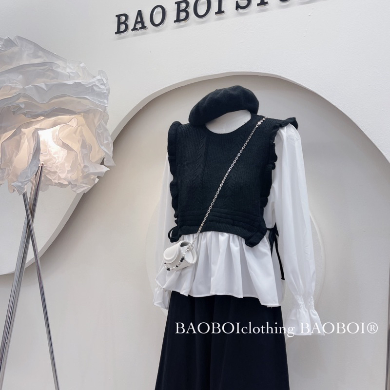 Áo thô phối len cánh tiên hot hit