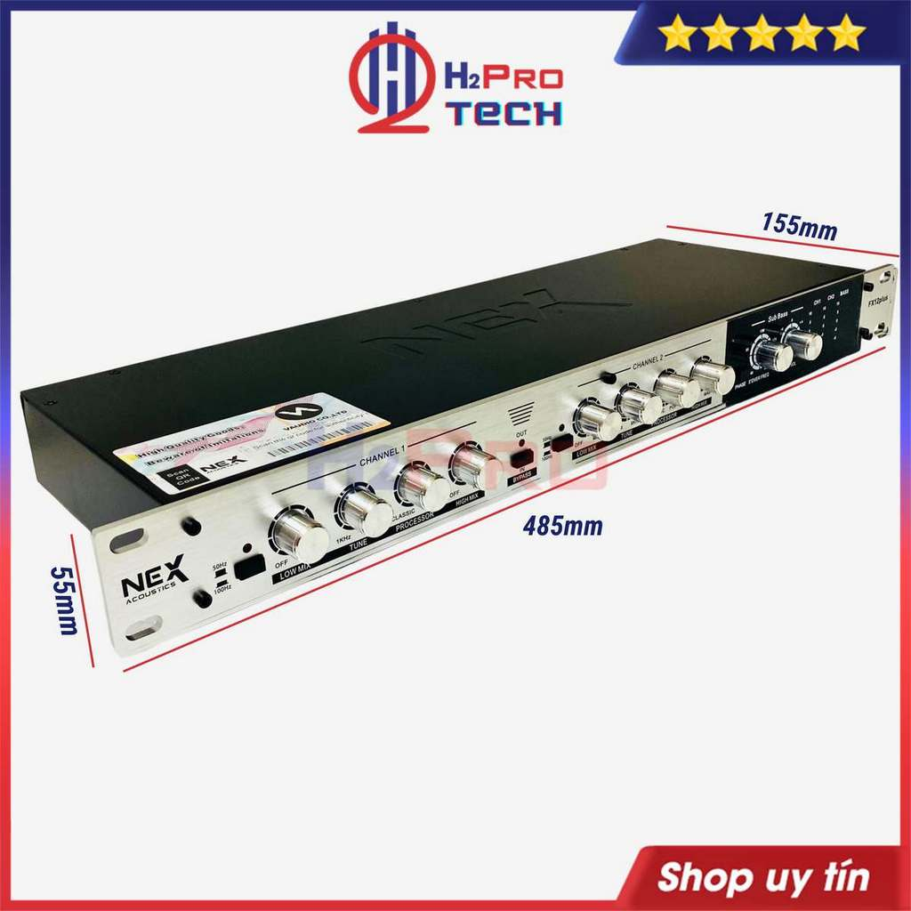 Nâng Tiếng Karaoke Nex FX12 Plus Âm Thanh Đẳng Cấp Chỉnh Bass - Treble Nhuyễn, Nâng Tiếng Karaoke Gia Đình Cao Cấp-H2Pro