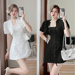 Đầm gấm - Váy 2 dây mix áo khoác chất gấm hoa cực phẩm cho các nàng min_shop_1512