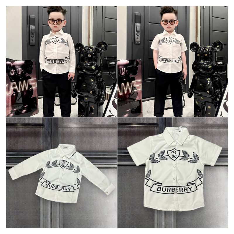 Sơ mi họa tiết BBR cho bé