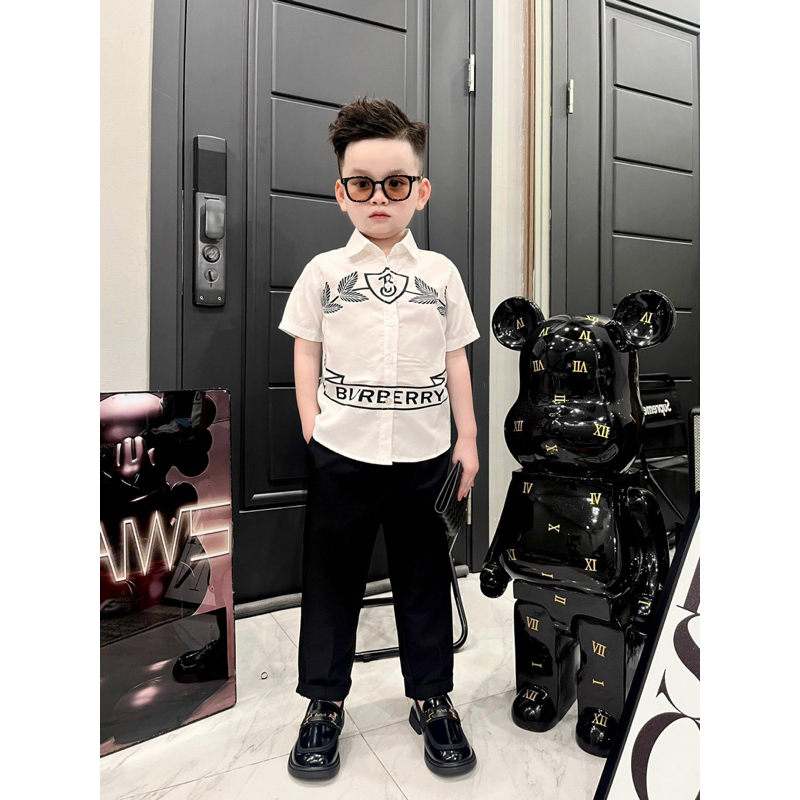 Sơ mi họa tiết BBR cho bé