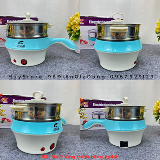 NỒI LẨU MINI 2 TẦNG ĐA NĂNG JIPILAI THÁI LAN , NỒI ĐIỆN JIPILAI MINI CHỐNG DÍNH NẤU LẤU CHIÊN HẤP NHỎ GỌN  Huy Store