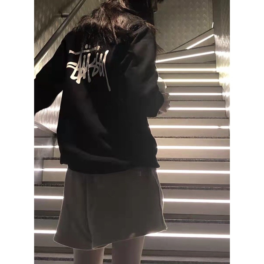 Áo sweater nỉ bông sttusy 20 mẫu unisex nam nữ form rộng chuẩn 918 Ofus
